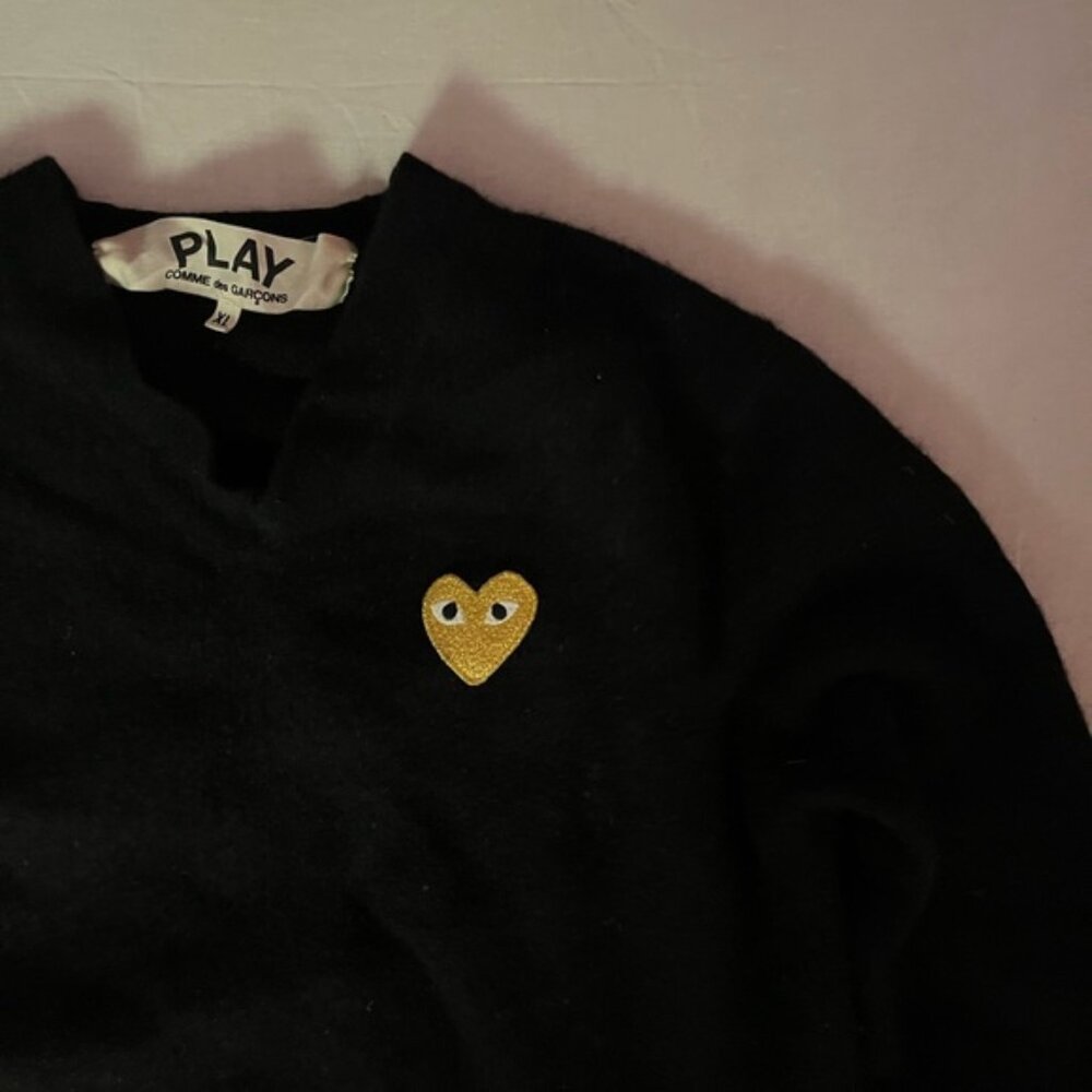 Large Wool V neck COMME DES GARÇONS PLAY Sweater